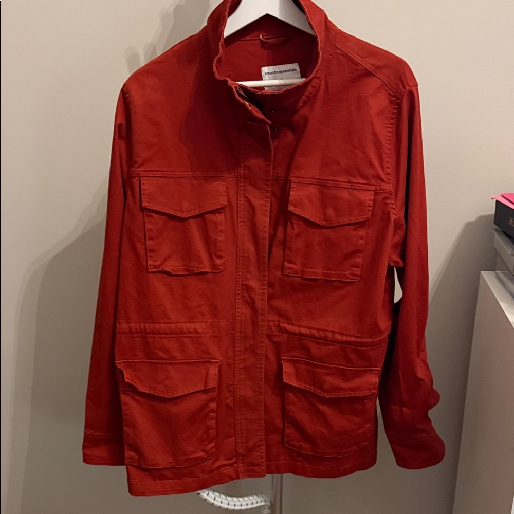 Amazon Essentials Red Utility Jacket - image 1